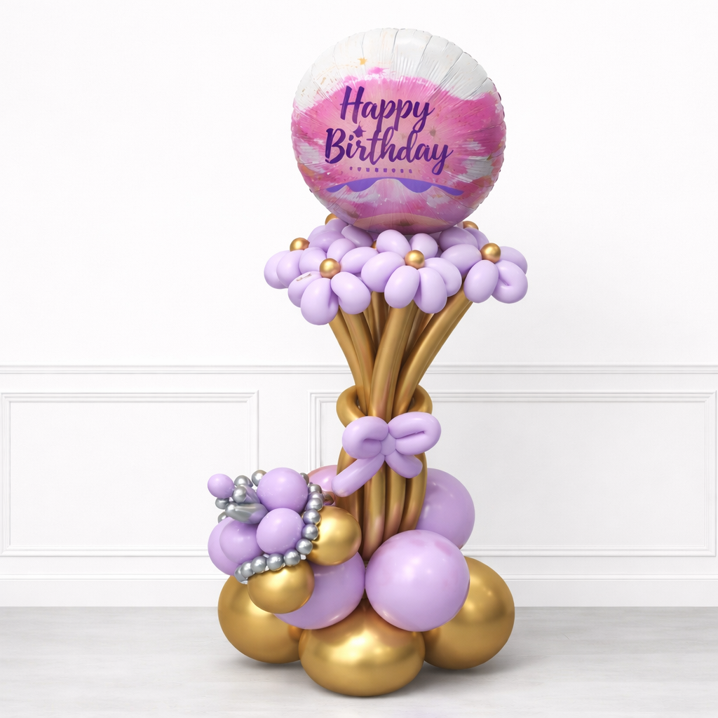 Artisan Floral Birthday Bouquet Stand