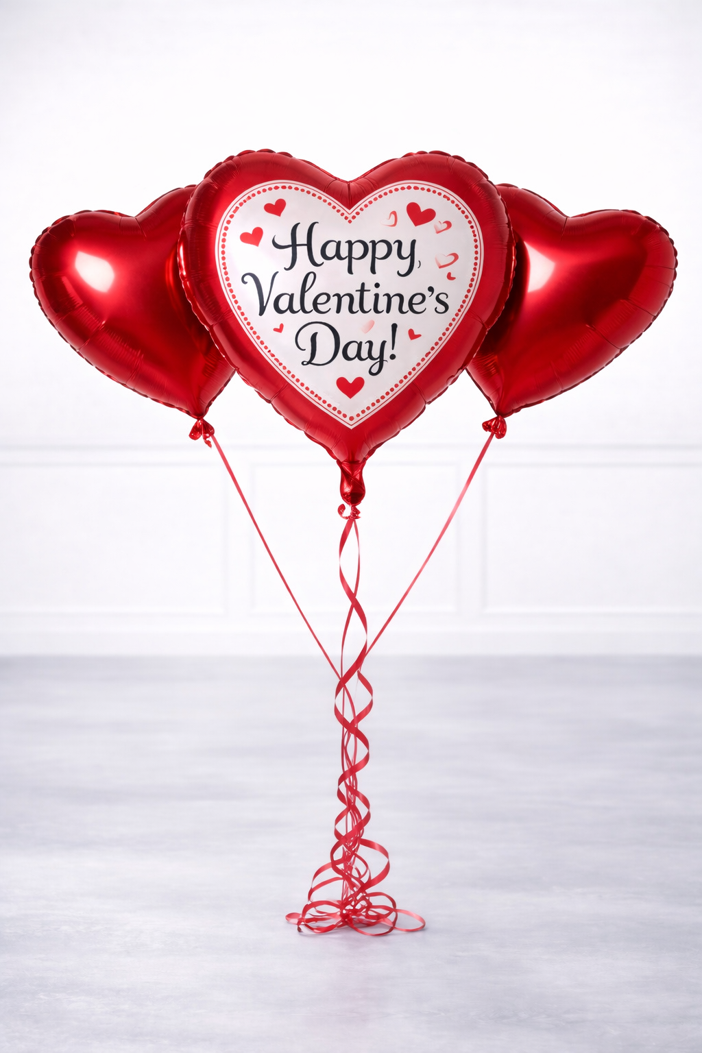 Happy Valentine’s Day – 3 Heart Foil Bouquet