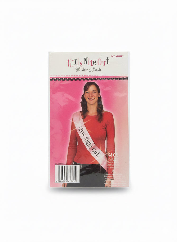 Girls Night Out Pink Sash