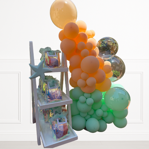 White Ladder Display Shelf / Step Rental