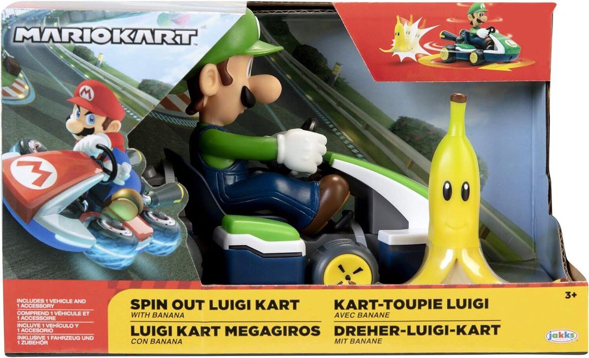 Spin Out Luigi Cart with Banana