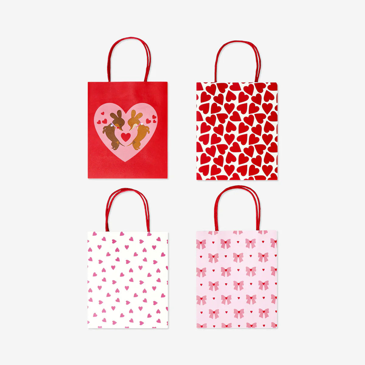 Gift bags with hearts - sold per piece