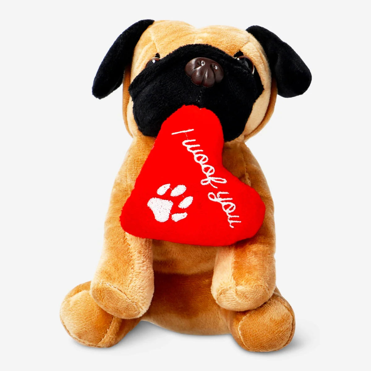 Pet toy - Plush dog with heart