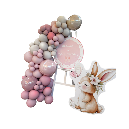 Coquette Birthday 1/4 Balloon Arch (80cm)