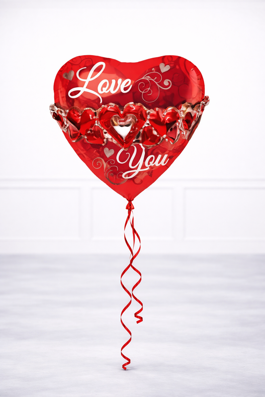 Love you heart balloon