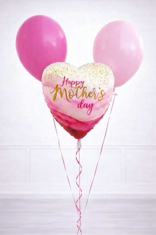 Pink Soft Mother's Day Balloon Bouquet