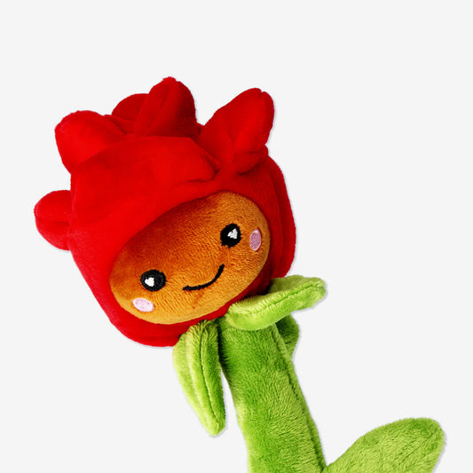 Plush toy - Plush rose with smiley face