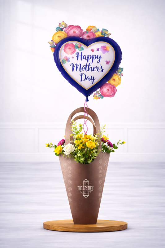 Garden Love Balloon & Flowers