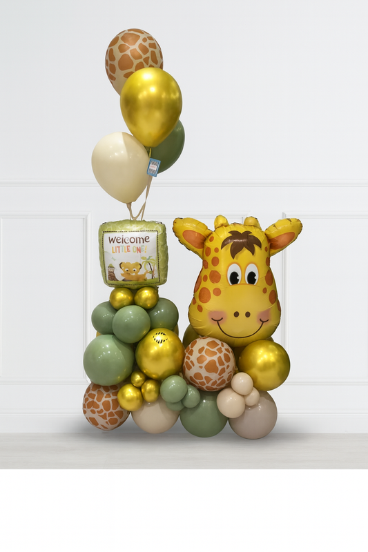 Welcome Little One Jungle Theme Balloon Display