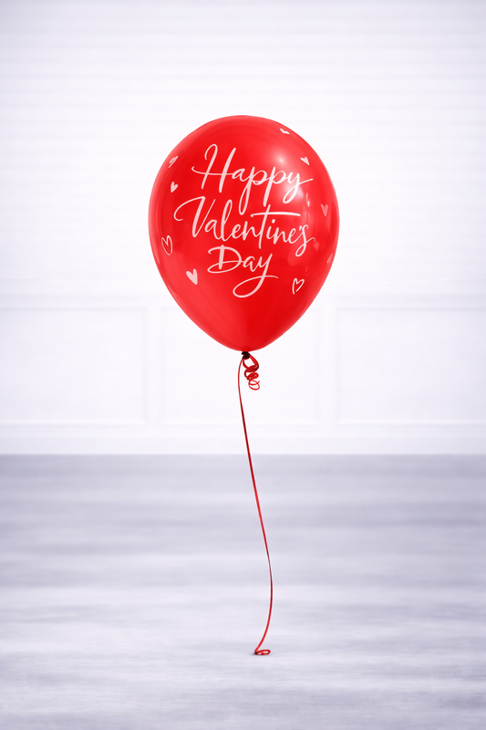 Valentine’s Helium Balloons – Happy Valentines Day (Set of 2)