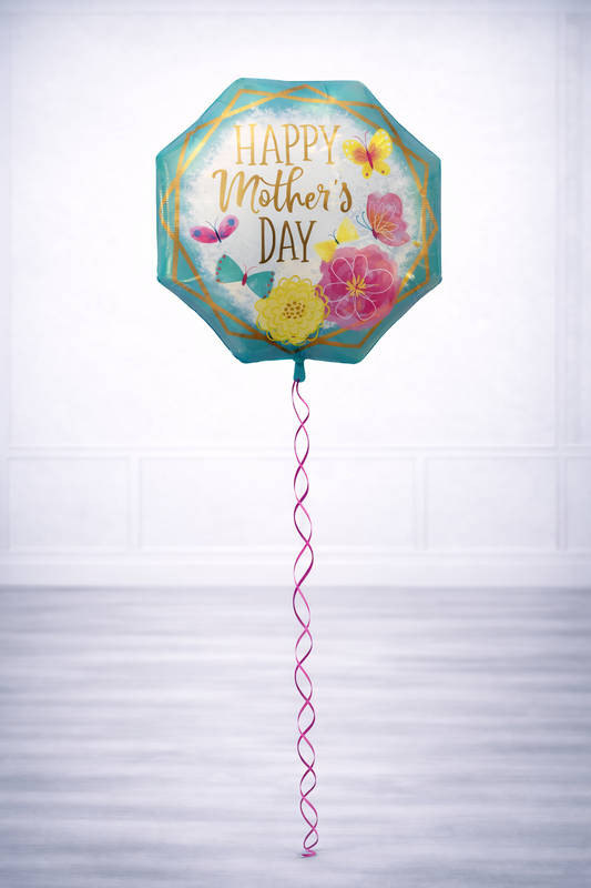 Happy Mother's Day Floral octagon foil balloon