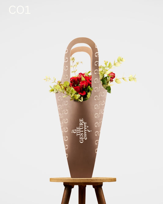 The Gesture 20 Red Roses Cone