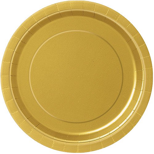Gold 7"Inch round plates