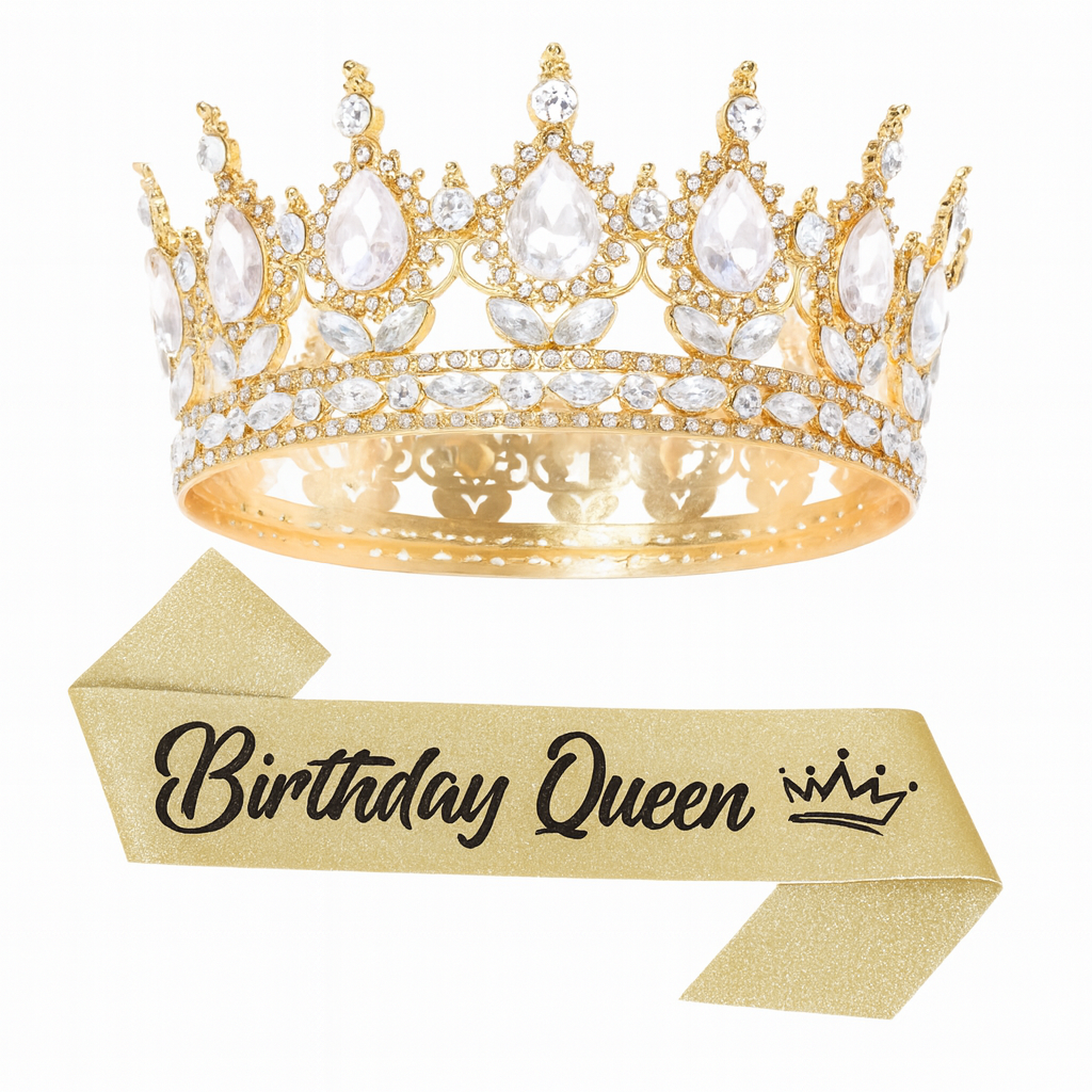 Birthday Queen Crown and Sash