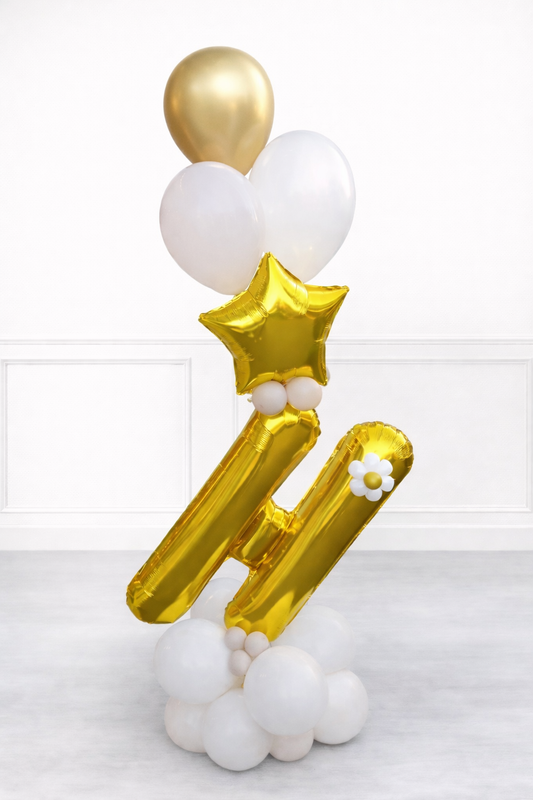 Personalized Initial Balloon Stand