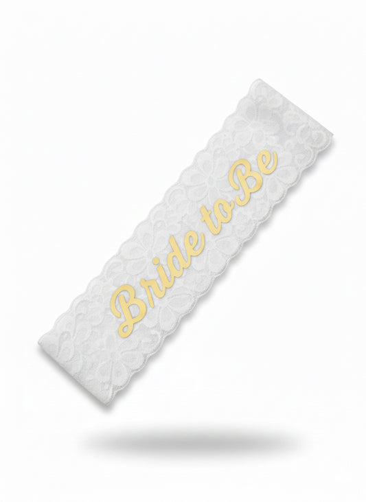 Lace Bride To Be Sach - Gold