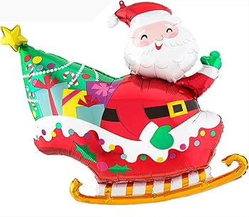 SuperShape [Santa Sleigh Balloon - 76cm