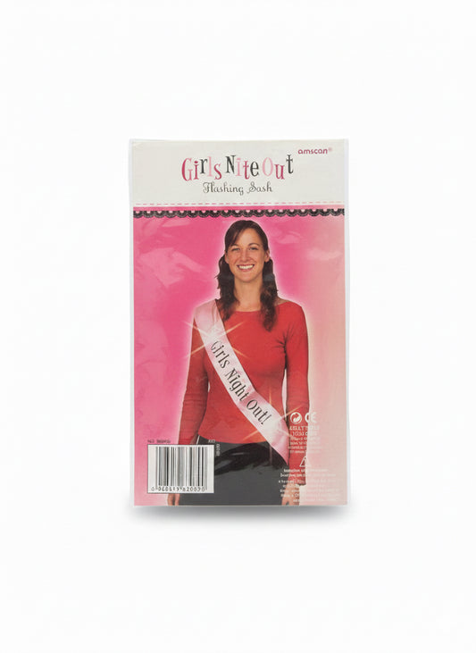 Girls Night Out Pink Sash