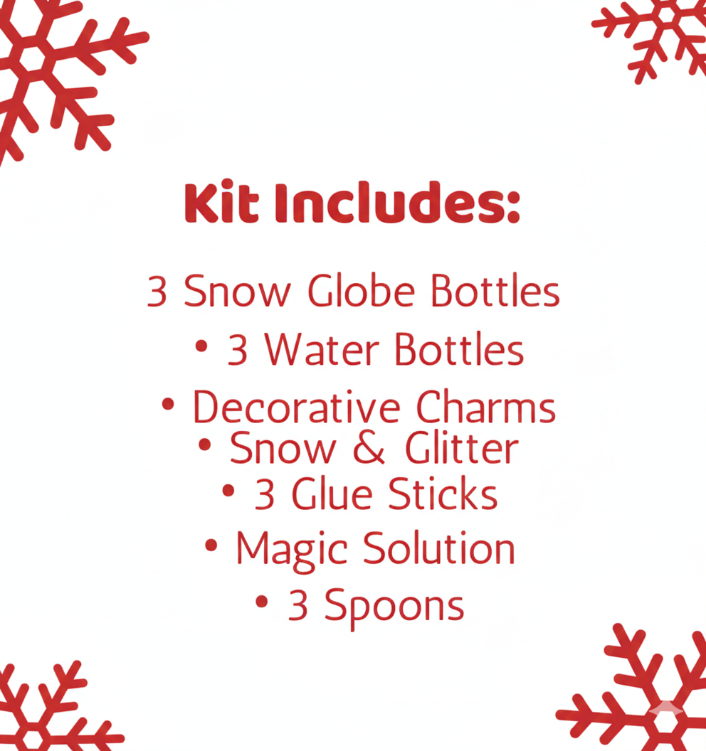 DIY Snow Globe Kit – Complete Set for 3