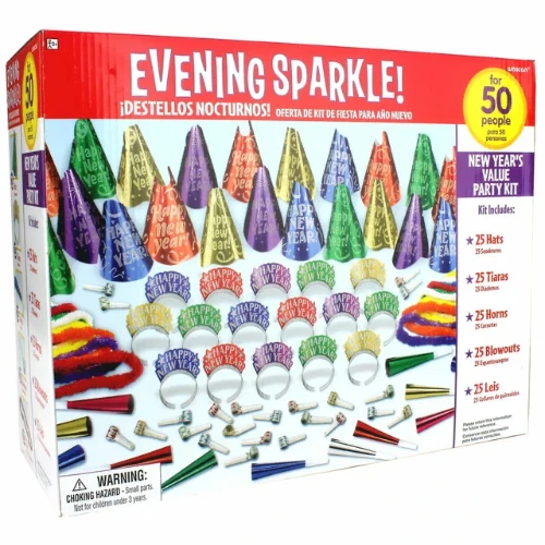 New Year Evening Sparkle Party Kit - 50 people
