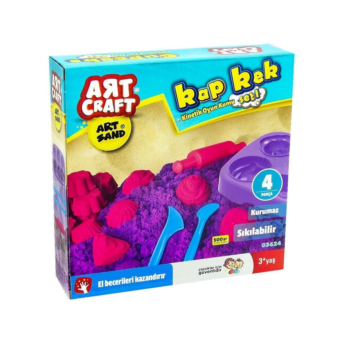 Kinetic Play Sand Set for making cupcakes