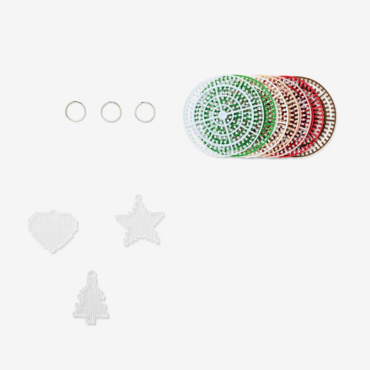 DIY Christmas key rings - 3 pcs