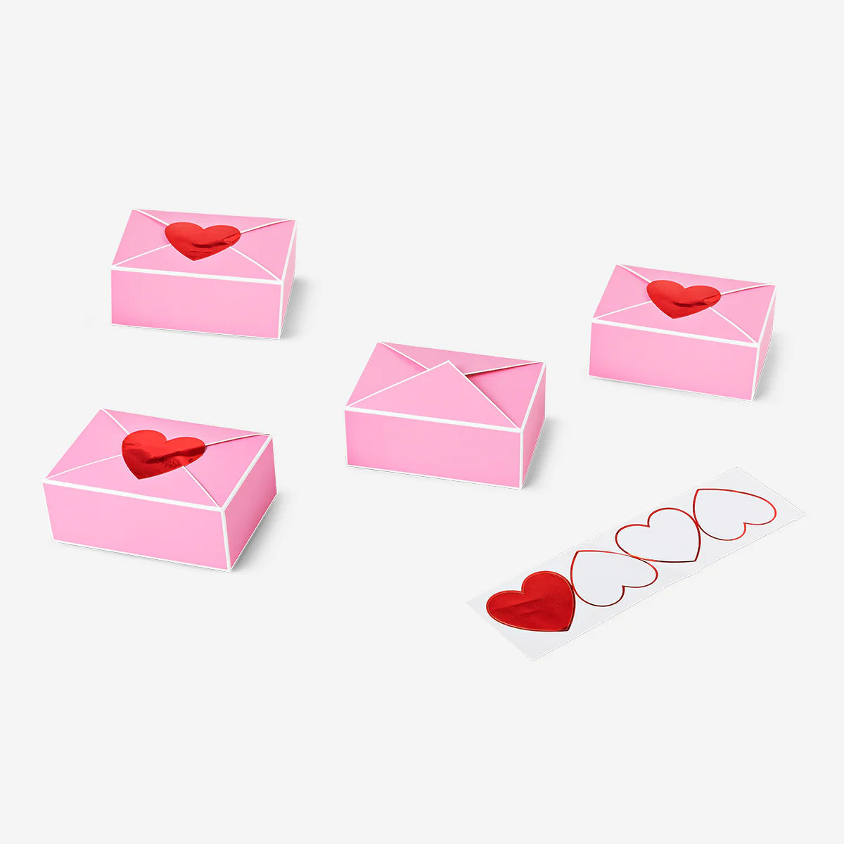Foldable pink gift boxes - 1 pc