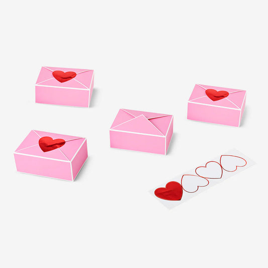 Foldable pink gift boxes - 1 pc