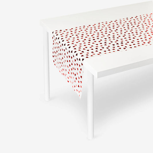 Table runner with hearts
